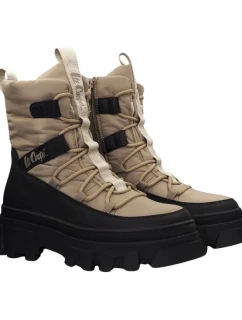 Dámské sněhové boty W LCJ-24-47-3143LA Béžová s černou - Lee Cooper