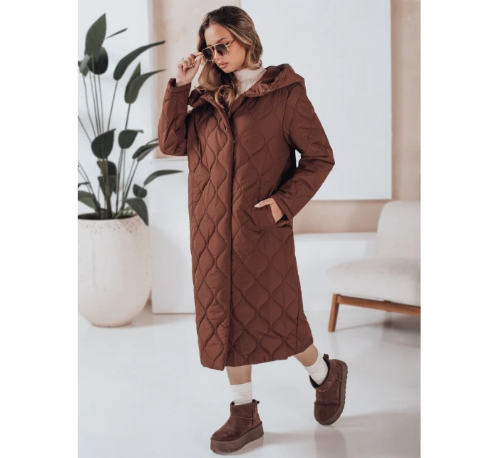 Dámská zimní bunda LIKEMIRA prošívaná hnědá FashionStreet TY4927