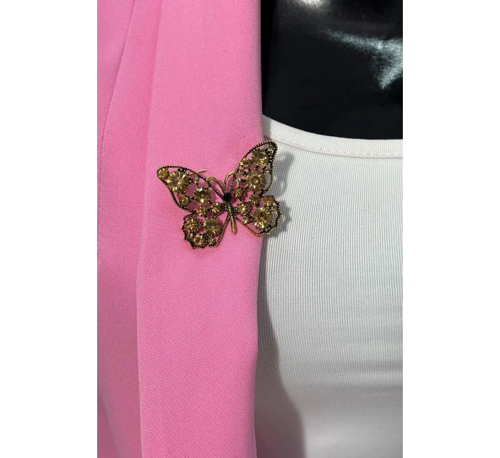 Brož Motýl A-2-21-7 meruňkové + zlato