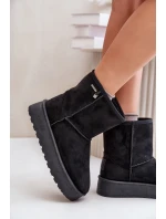 Vysoké dámské sněhule na platformě Big Star OO274898 černé