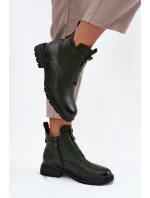 Dámské kotníkové boty Roselle – tmavě zelené Dámské kotníkové boty Roselle – tmavě zelené