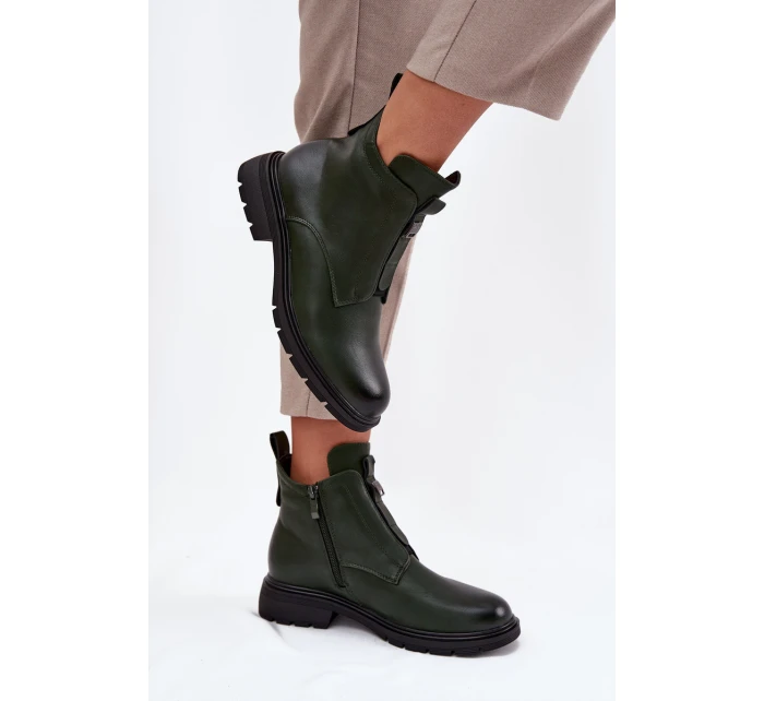 Dámské kotníkové boty Roselle – tmavě zelené Dámské kotníkové boty Roselle – tmavě zelené