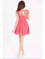 Dámské společenské šaty s sukní EMAMODA malinové  / L model 15042734 - YNS