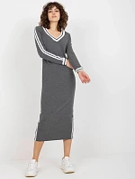 Dámské šaty FA SK 8297.18P tmavě šedá - FPrice