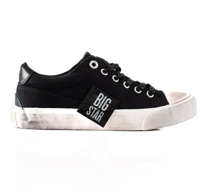 Stylové  tenisky dámské černé bez podpatku