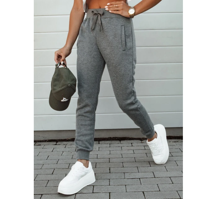 Dámské tepláky FITS tmavě šedé UY2185