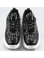 Černé dámské sportovní boty model 17258781 - C'M Paris