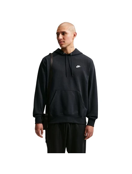 Pánská mikina Nike Club FT PO Hoodie, černá, FN3866 010 S