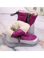 Jr zateplené sněhule fuchsiová model 17651407 - Kornecki