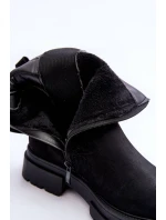 Kožené Klasické Zateplené Boty Černé model 21630931 - Boto Kožené Klasické Zateplené Boty Černé model 21630931 - Boto