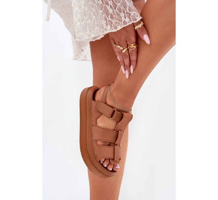 Dámské Sandály Na Platformě Camel Nitavelia Dámské Sandály Na Platformě Camel Nitavelia