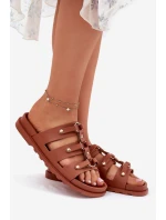 Dámské Pantofle S Pásky Camel Pasiriela Dámské Pantofle S Pásky Camel Pasiriela