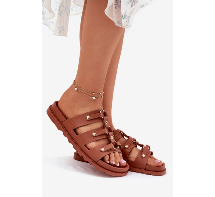 Dámské Pantofle S Pásky Camel Pasiriela Dámské Pantofle S Pásky Camel Pasiriela