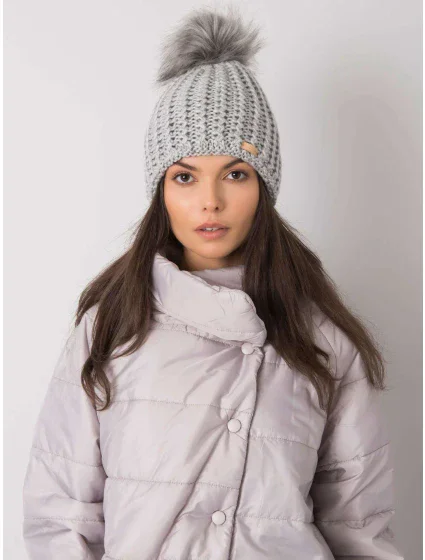 Dámská čepice.17 šedá Dámská čepice.17 šedá