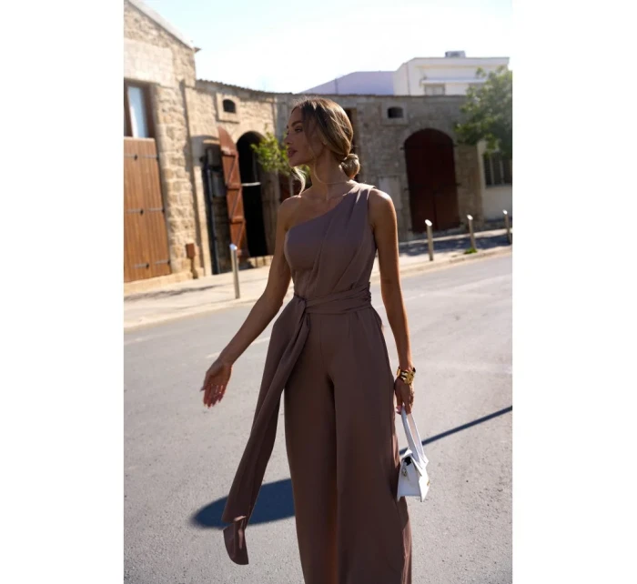 Kombinéza na jedno rameno se  mocca model 20970556 - Moe