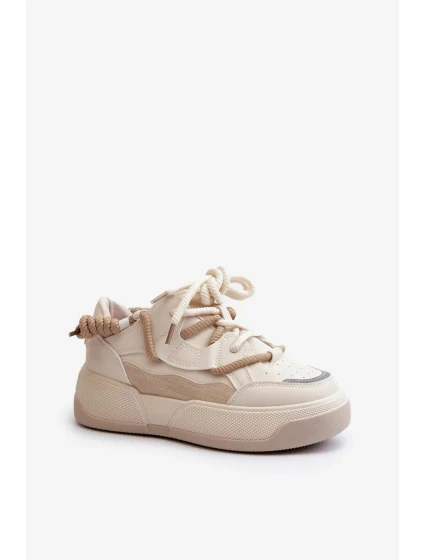 Dámské Tenisky na platformě Béžová Moariella Dámské Tenisky na platformě Béžová Moariella