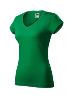 Fit V-neck tričko dámské středně zelená Fit V-neck tričko dámské středně zelená
