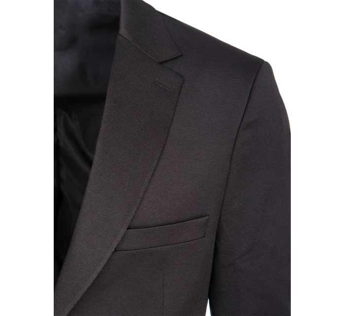 Pánské jednořadové sako černé FashionStreet MX0629