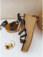 Dámské sandály černé model 21990280 - Dstreet Dámské sandály černé model 21990280 - Dstreet