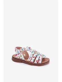 Dětské Sandály Dívčí Z Eko Kůže Ovoce Multikolor Mariana