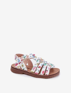 Dětské Sandály Dívčí Z Eko Kůže Ovoce Multikolor Mariana