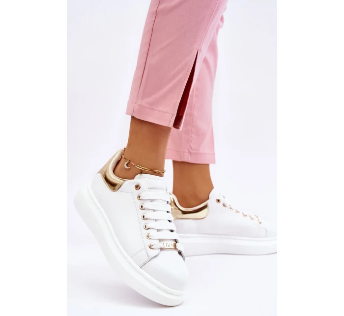 Dámská sportovní obuv GOE LL2N4011 Bílá a zlatá Dámská sportovní obuv GOE LL2N4011 Bílá a zlatá