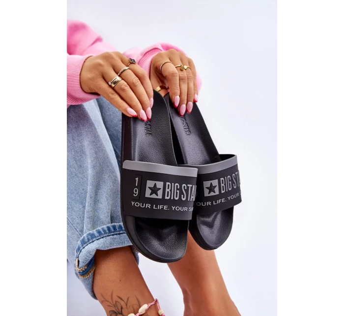 Dámské pantofle Big Star Light LL274732 Černá