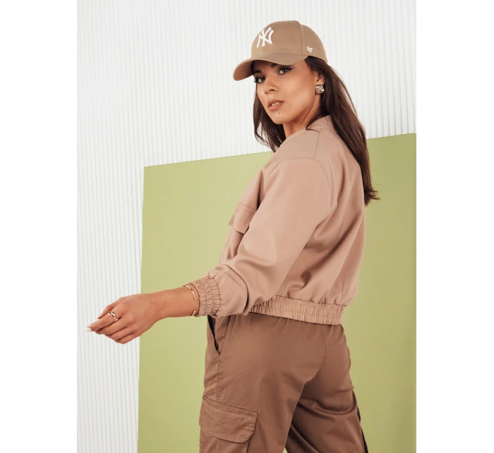 béžová dámská bunda typu bomber by Dstreet model 21975254 - FashionStreet