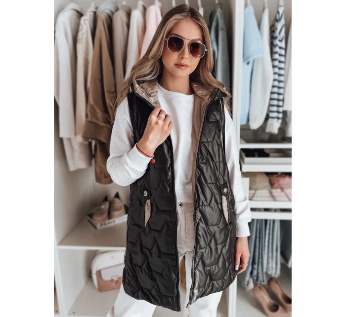 Dámská přechodná prošívaná vesta černá Dstreet model 21984314 - FashionStreet