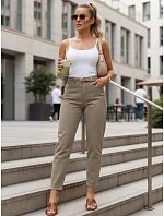 Spodnie damskie jeansowe mom fit z paskiem  model 22136280 - FashionStreet