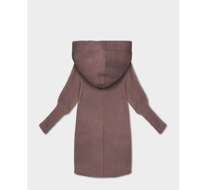 Bunda přehoz přes oblečení typu alpaka v barvě  s kapucí model 21479156 - MADE IN ITALY
