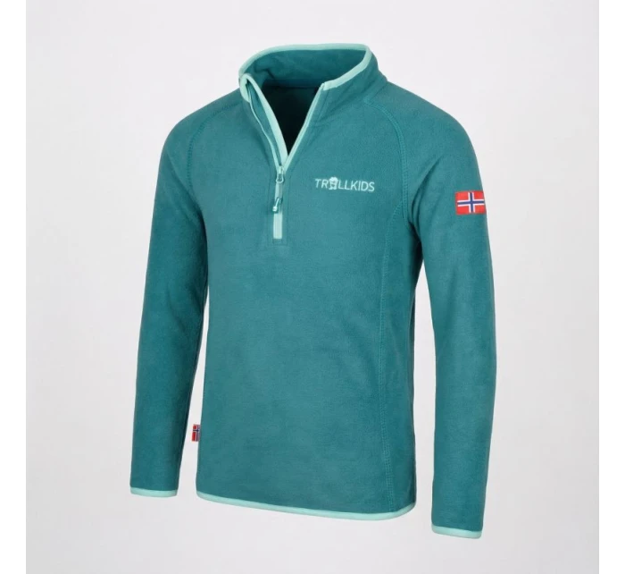 Fleecová mikina pro se zipem Kids Half Zip zelená model 21363896 - Trollkids Fleecová mikina pro se zipem Kids Half Zip zelená model 21363896 - Trollkids