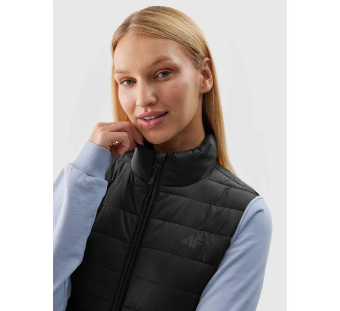 Dámská bunda bez rukávů 4F 4FRSS24TVJAF101-20S z recyklovaného prachového peří