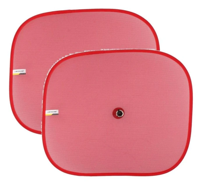 SLUNEČNÍ CLONA S PŘÍSAVKOU 2KS DUNLOP ČERVENÁ