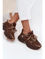 Dámské sportovní tenisky s šněrováním čokoládové model 21710174 - Boto Dámské sportovní tenisky s šněrováním čokoládové model 21710174 - Boto