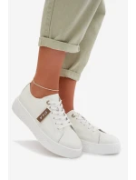 Dámské tenisky z přírodní kůže model 22027794 bílé - D&A