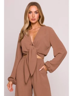 Krátký top s vázáním model 21136149 - Moe