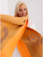 Oranžový teplý dámský šátek
