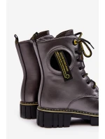 Dětské zateplené botky Trapery šedé model 21632804 - EVENTO Dětské zateplené botky Trapery šedé model 21632804 - EVENTO