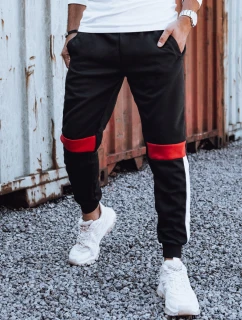 Pánské tepláky se stahovací šňůrkou černé Dstreet model 21980082 - FashionStreet