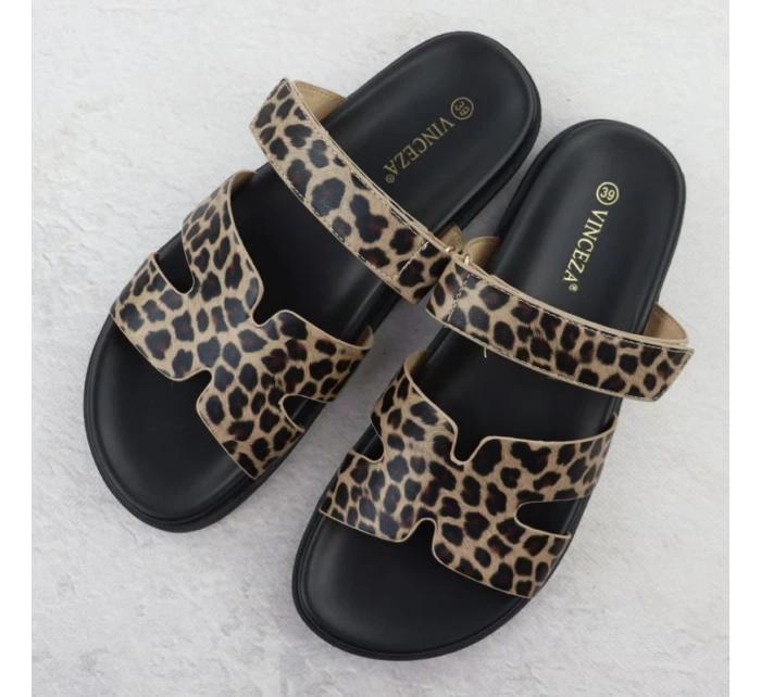 Dámské žabky v béžové barvě model 21904992 - VINCEZA