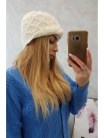 Fleecová čepice Roma  ecru model 18749867 - K-Fashion