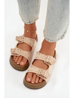 Dámské pantofle se zlatými a knoflíky model 21919013 - Boto Dámské pantofle se zlatými a knoflíky model 21919013 - Boto