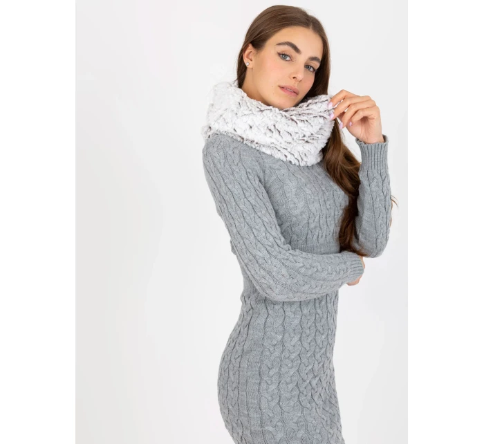 Tunelová šála AT KM model 21370601 bílá - FPrice Tunelová šála AT KM model 21370601 bílá - FPrice