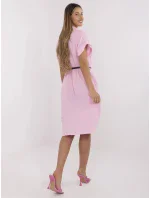 Sukienka MI SK model 21121803 jasny różowy - FPrice Sukienka MI SK model 21121803 jasny różowy - FPrice