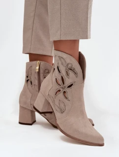 Boty na podpatku  model 219133 Step in style