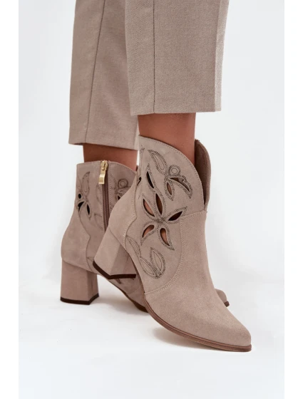 Boty na podpatku  model 219133 Step in style