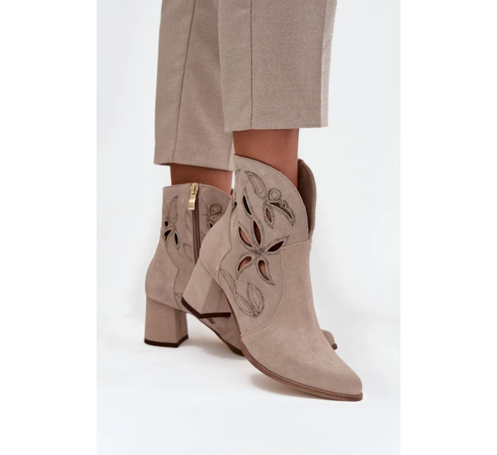 Boty na podpatku  model 219133 Step in style