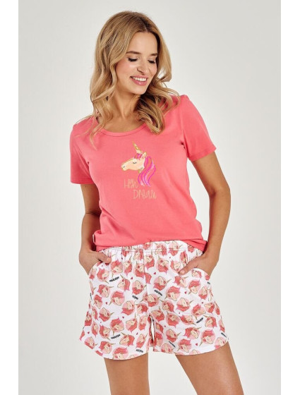 Letní pyžamo Mila s model 19561686 růžové - Taro