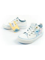 Leomil dětské sportovní boty Stitch pohodlné světle bílé